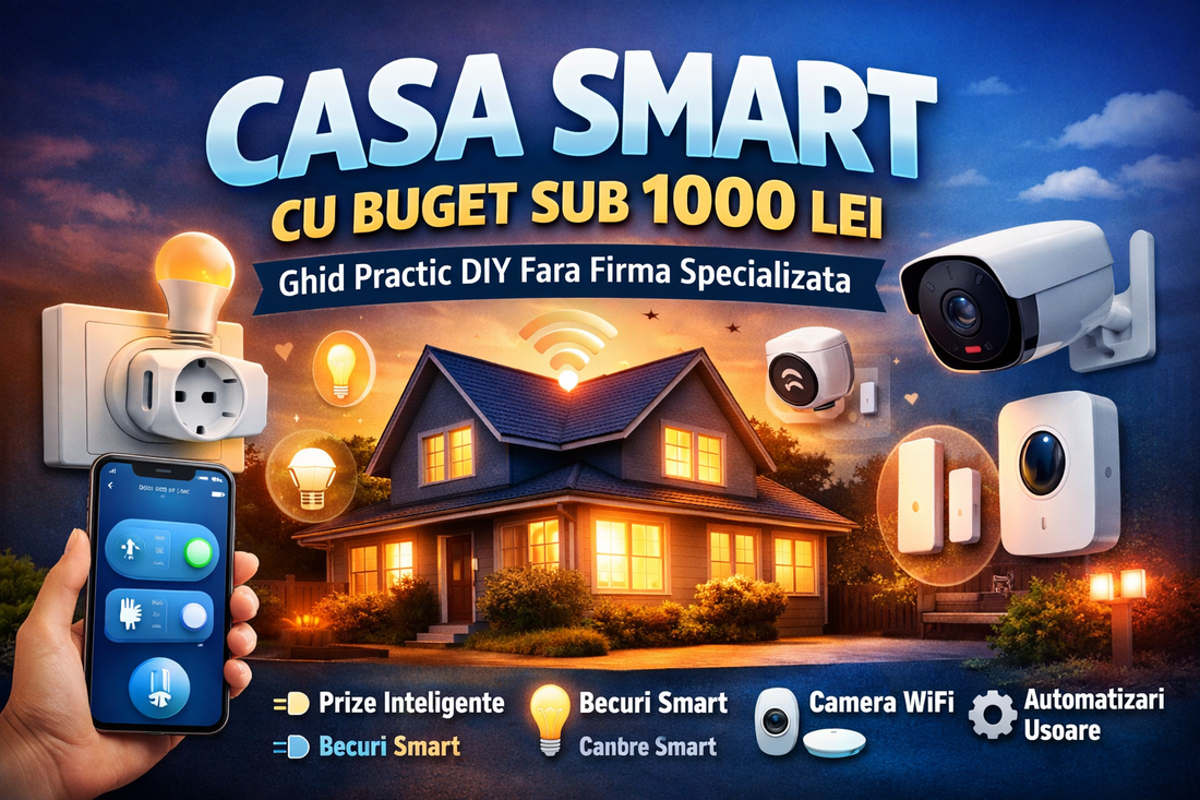 Casa Smart cu Buget Sub 1000 Lei – Ghid Complet DIY Fara Firma Specializata