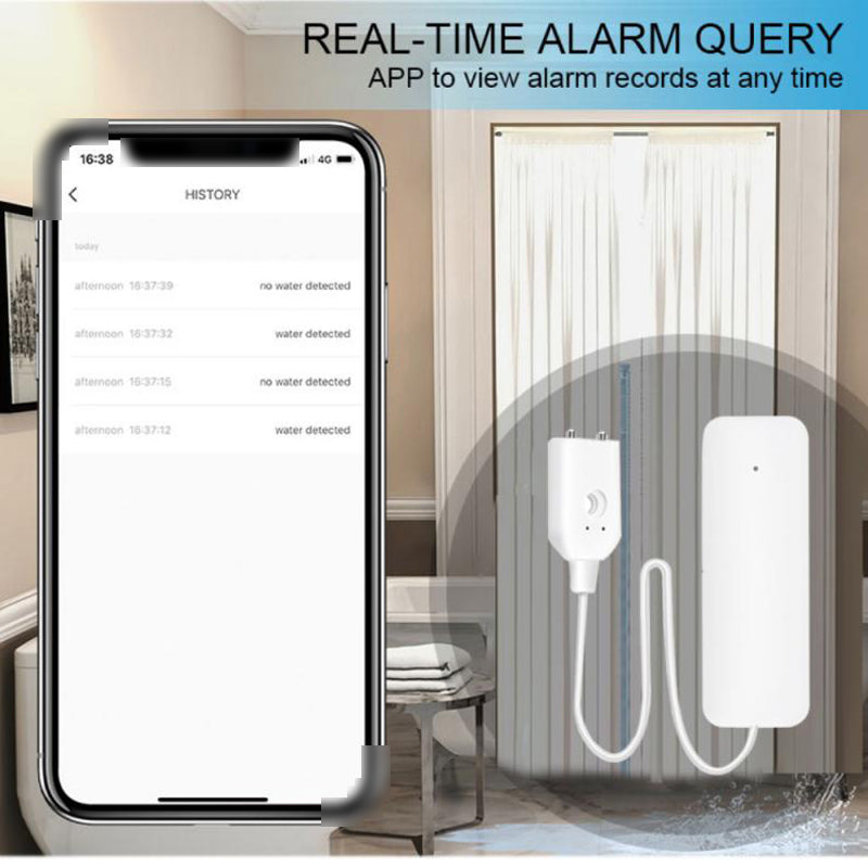 Senzor Inundație BriskHome – Detector Scurgeri Apa Smart Home cu Alerta in Aplicatie