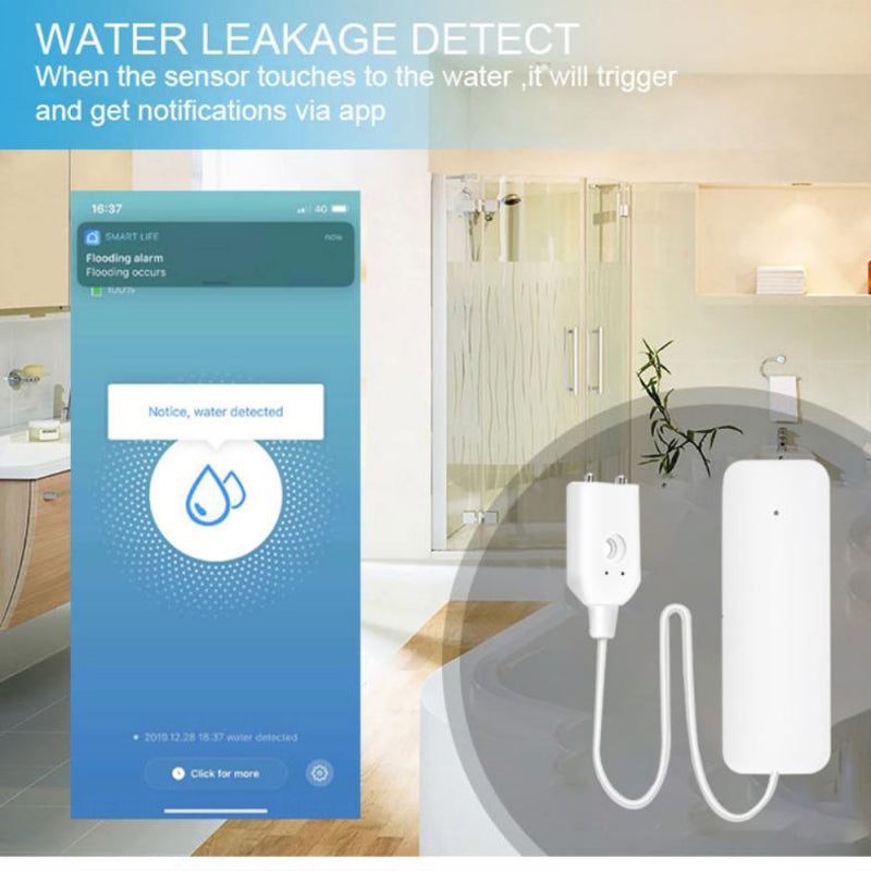 Senzor Inundație BriskHome – Detector Scurgeri Apa Smart Home cu Alerta in Aplicatie