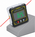 Inclinometru Digital cu Laser, Ecran LCD, Baza Magnetica, Precizie ±0.2°, Masurare Unghiuri 0-360°, pentru Tamplarie, Constructii, Auto